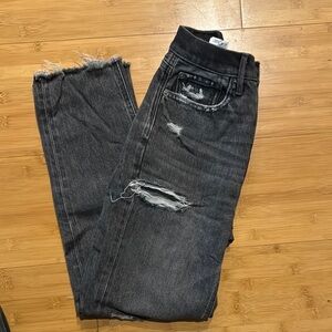 Distressed Black Jeans for Women